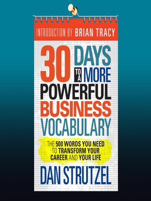 cover image of 30 Days to a More Powerful Business Vocabulary